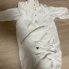 ベビー服 50～60 スワドル ベビードレス付き