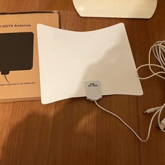 テレビとアンテナの画像
