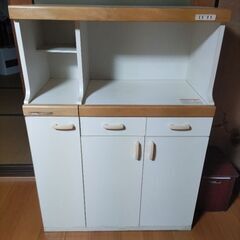 キッチンキャビネット　米びつ付