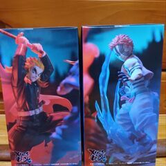 鬼滅の刃 XrossLinkフィギュア 猗窩座&煉獄杏寿郎セットの画像
