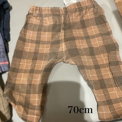 70cmベビー服と🧦の画像