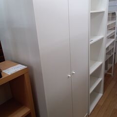 ★ジモティ割あり★  キャビネット ホワイト H176×D55×...