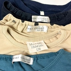 子ども服 まとめ売り 9点 120 130 学校 通学 保育園 公園 ロンT チュニック スカート 子供服 キッズ GU エバークロセットの画像