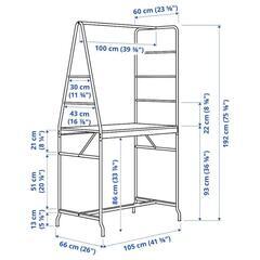 【お得！！】定価25,000円！組立式IKEA ダイニングテーブル HÅVERUD ホーヴェルード+イスとライト の画像