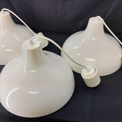 在庫3 無印良品 アルミペンダントライト MJ-PAL2-W 照明 ホワイト LED照明器具 /HJ-0383 2Fの画像