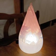 ガラスランプ　冬の画像