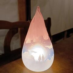 ガラスランプ　冬の画像