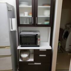 【商談中】【条件合えばで無料配送】食器棚　W790　D450　H...