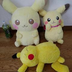 【ポケットモンスター】一番くじ　A賞　ピカチュウぬいぐるみ　３点...