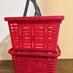 リングスター　スーパーバスケット　レッド2個　積み重ね
