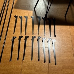 DIY移動棚　棚受け8セット　棒4本の画像