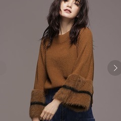 【ナノユニバース】フェザースリーブニットプルオーバーの画像