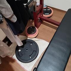 筋トレ ベンチプレスセーフティー台　バーベルシャフト(連結タイプ...