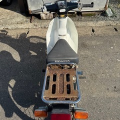 ホンダ　スーパーカブ　カスタム　エンジン始動致します　角目　セル付 4速50cc　12422km C50 バッテリー新品　C50CMPの画像