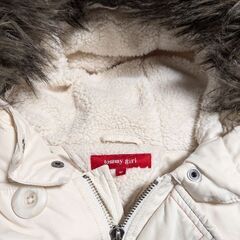 tommy girl白ダウンコートMの画像