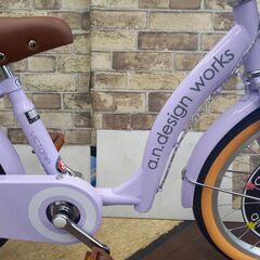 🎄セール☆新品　幼児自転車　UP18　ラベンダーの画像