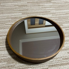 ニトリ　曲げ木  ウォールミラー アルブル 円形　鏡　丸の画像