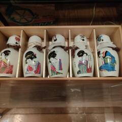 錦絵徳利酒坏セット