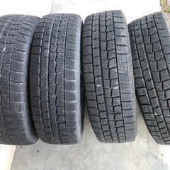 冬タイヤ ★ 175/65R15 ★ トヨタ純正アルミ付 バリ山スタッドレス4本組 ★ 引き取り限定 ★ アクア ヴイッツ IQの画像