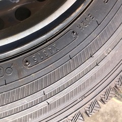 冬タイヤ ★ 165R14 ★トピー製スチールホイール付 バリ山スタッドレス4本組 ★ 引き取り限定 ★ バン トラックの画像
