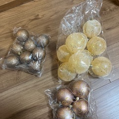 クリスマス　オーナメント　ブラウン系