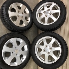 冬タイヤ ★ 155/65R14 ★ ダイハツ純正ホイール付 バ...