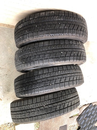 冬タイヤ ★ 155/65R14 ★ ダイハツ純正ホイール付 バリ山スタッドレス4本組 ★ 引き取り限定 ★ タント ムーヴ ワゴンR
