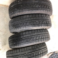 冬タイヤ ★ 155/65R14 ★ ダイハツ純正ホイール付 バリ山スタッドレス4本組 ★ 引き取り限定 ★ タント ムーヴ ワゴンRの画像