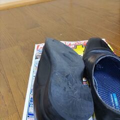 黒　革靴　中古　26 センチの画像