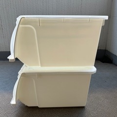 ニトリ Nフラッテ ホワイト レギュラー 収納ケース 3つセットの画像