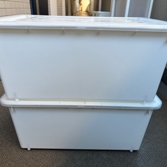 ニトリ Nフラッテ ホワイト レギュラー 収納ケース 3つセットの画像