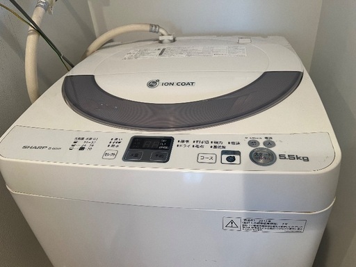 【お譲り先が決まりました】シャープ　洗濯機　ES-GE55N 5.5L（取りに来ていただける方限定）