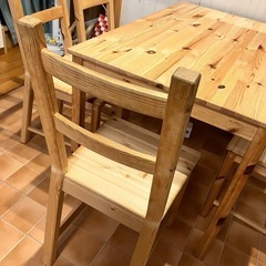 【引き渡し完了しました】IKEA  ダイニングテーブル  イス