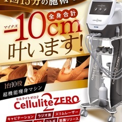セルライトゼロ2｜超高機能　痩身マシン　業務用の画像