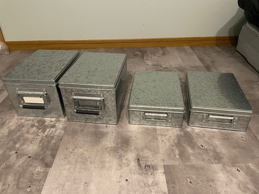 無印　トタンボックス　4個\n