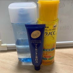 メラのCCとGatsbyウオーターとプラセンタの美白力アイクリーム