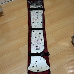 スノーボード 赤黒チェック柄　SALOMON