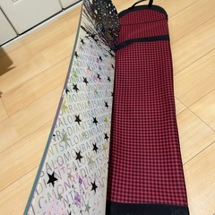 スノーボード 赤黒チェック柄　SALOMONの画像