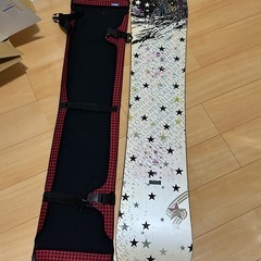 スノーボード 赤黒チェック柄　SALOMONの画像