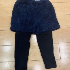 【シュラルー】美品　90サイズ モコモコスパッツ　の画像
