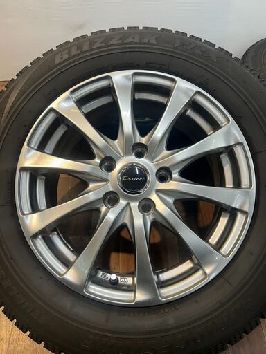 BRID  ブリヂストン BLIZZAK VRX 215/60R16 2015年製 5穴×100 16×6.5J ホイールExsteer
