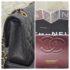 プレゼントにも！新品CHANELチェーンマトラッセ25黒G金具☆付属品あり。レシートの画像