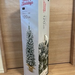 ニトリ クリスマスツリー ヌードツリー スリムスノー 120cm 飾り付の画像
