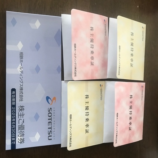 相鉄ホールディングス株式会社株主優待乗車券