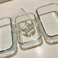 値下げ⭐️ガラス皿　グラタン皿　グラス　セットで　IKEA他の画像