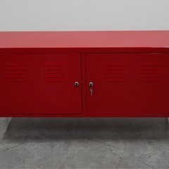 SNT048 IKEA イケア スチールキャビネット テレビ台にも 鍵付き 北欧