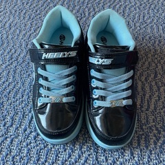 HEELYS、ヒーリーズ、ローラーシューズ、21cm、ブラック/水色、