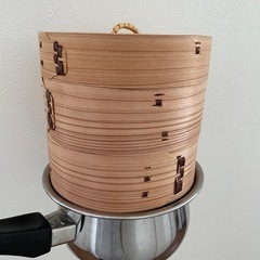 小さな　蒸し器　せいろの画像