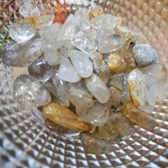 🪐天然石🛸☆限定☆針入水晶💎ルチルクォーツさざれ石☆100g☆パ...