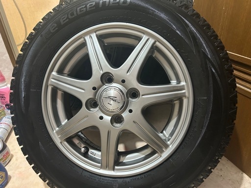 お取引中】バリ山 145/80R13スタッドレスと社外アルミセット (しゅう